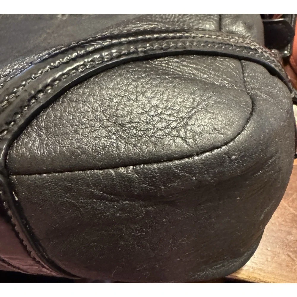 Coach Chelsea Leather Katarina Hobo Bag #18903 Black Pebbled Leather Classic Y2K